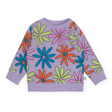 Stella McCartney Girls Lazy Daisy Sweatshirt & Sweatpants Set ~ Purple