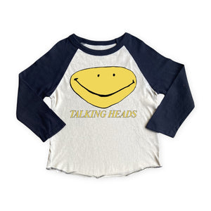 Rowdy Sprout Baby Talking Heads l/s Raglan Tee ~ Vintage White/Black