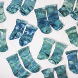 The Wildest Company Ice-Dyed Bamboo Baby Socks ~ Blue Lagoon