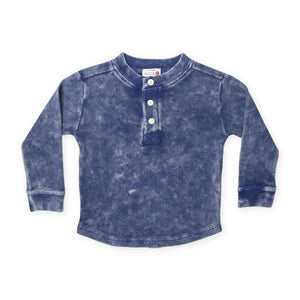 Mish Baby l/s Enzyme Thermal Henley ~ Navy