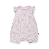 Magnetic Me Ruffle Sleeve Short Romper ~ Forget Me Not