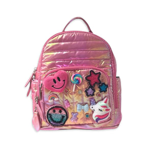 Bari Lynn Fun Charms Mini Backpack ~ Fuchsia