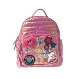 Bari Lynn Fun Charms Mini Backpack ~ Fuchsia