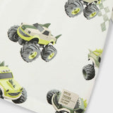 Mayoral Boys s/s Monster Trucks Print T-shirt ~ Cream