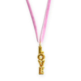 Gunner & Lux Love Velvet Ribbon Charm Necklace