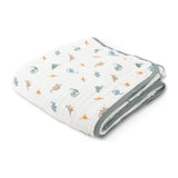 Little Unicorn Organic Cotton Muslin Quilt ~ Little Dino