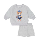 Huxbaby Baller Hux Sweatshirt & Shorts Set ~ Grey Marle