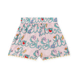 Stella McCartney Girls Stella Lettering s/s Blouse & Shorts Set ~ Pink Multi