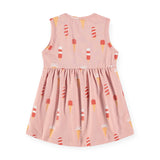 Babyface Baby Girl Printed Sleeveless Dress ~ Ice Cream/Pink