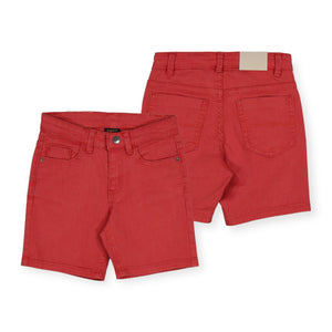 Mayoral Boys Stretch Twill Shorts ~ Cherry