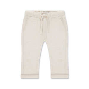 Babyface Baby Boy Linen Drawstring Pants ~ Stone