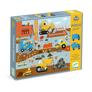 Djeco Construction Site Giant Floor Puzzle