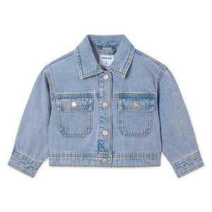 Mayoral Girls Denim Jacket ~ Light Wash