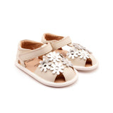 Old Soles Wild Flower Baby Sandal ~ Vanilla/Silver