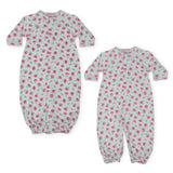 Baby Steps Convertible Gown ~ Ditsy Rose/White