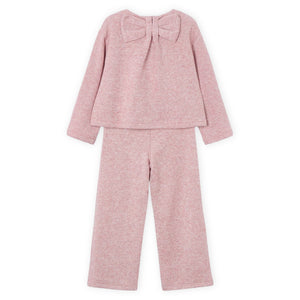 Mayoral Girls Knit Sweater & Wide Leg Pants Set ~ Makeup