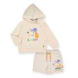 Mayoral Baby Boy Doggy Laugh Hoodie & Shorts Set ~ Canvas