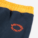 Bobo Choses Baby Tic Tac Toe Color Block Zip Sweatshirt, Duck l/s Tee & Joggers Set ~ Navy/Green Multi