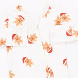 Angel Dear 2 Way Zipper Ribbed Footie ~ Simple Gingerbread