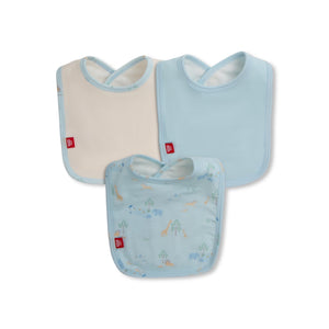 Magnetic Me Bib 3 Pack ~ Serene Safari/Blue