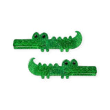 Lilies & Roses Glitter Alligator Clips