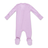 Angel Dear 2 Way Zipper Ribbed Footie ~ Winsome Orchid