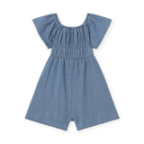 Mayoral Baby Girl Chambray Romper ~ Light Wash