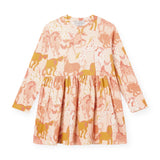 Stella McCartney Girls l/s Prairie Horses Dress ~ Pink