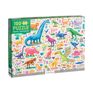Mudpuppy Mighty Dinosaurs 100 Piece Puzzle