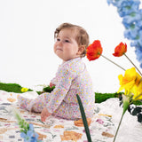 Magnetic Me Modal Ruffle Footie ~ Bunny Blossom
