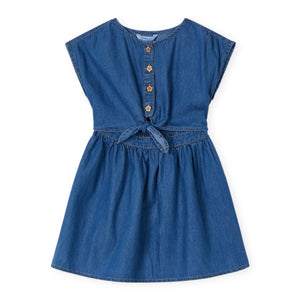 Mayoral Girls Denim Dress ~ Medium Wash