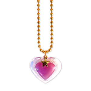Gunner & Lux Lip Gloss Heart & Star Necklace