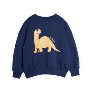 Mini Rodini Baby Dino Appliqué Sweatshirt ~ Navy