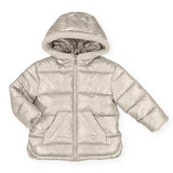 Mayoral Girls Hooded Puffer Coat ~ Stone