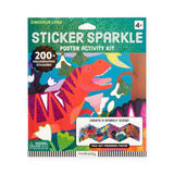 Mudpuppy Dinosaur Land Sticker Sparkle Poster Activity Kit