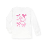 Sweet Wink Baby Bow Doodle l/s Tee ~ White/Pink