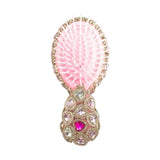 Bari Lynn Multi Heart Jeweled Hair Brush