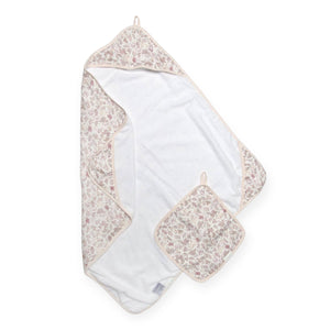 Loulou Lollipop Hooded Towel Set ~ Hedgehog Forest