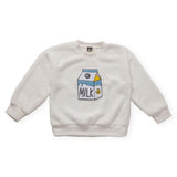 Petite Hailey Milk Carton Fleece Sweatshirt ~ Ivory