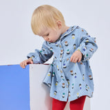Bobo Choses Baby Game Pawns Print Denim Dress ~ Light Blue