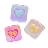 Tiny Treats Sparkling Sequin Heart Jewelry Box