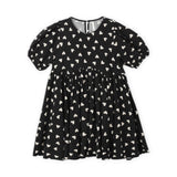 Rylee + Cru Baby Rose Dress ~ Hearts/Black