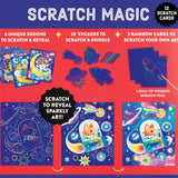 Mudpuppy Cosmic Galaxy Scratch Magic Scratch & Sparkle Art Kit