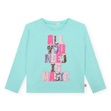 Billieblush "All You Need is Magic" Embellished l/s Tee ~ Green