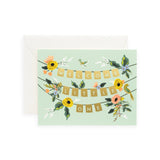 Rifle Paper Co. Welcome Garland New Baby Card