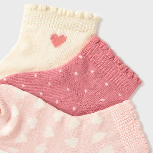 Mayoral Baby Girl 3pk Sock Set ~ Blush