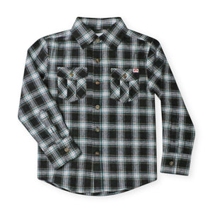 Appaman Boys Flannel Shirt ~ Black Umber Check