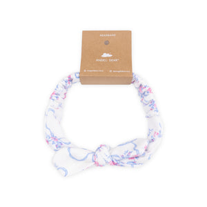 Angel Dear Ribbed Knot Headband ~ Ribbon Floral Fling