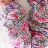 Posh Peanut Infant Swaddle & Headwrap Set ~ Ellery