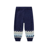 Molo Baby Bay Fair Isle Knit Cardigan & Signy Knit Pants Set ~ Blues